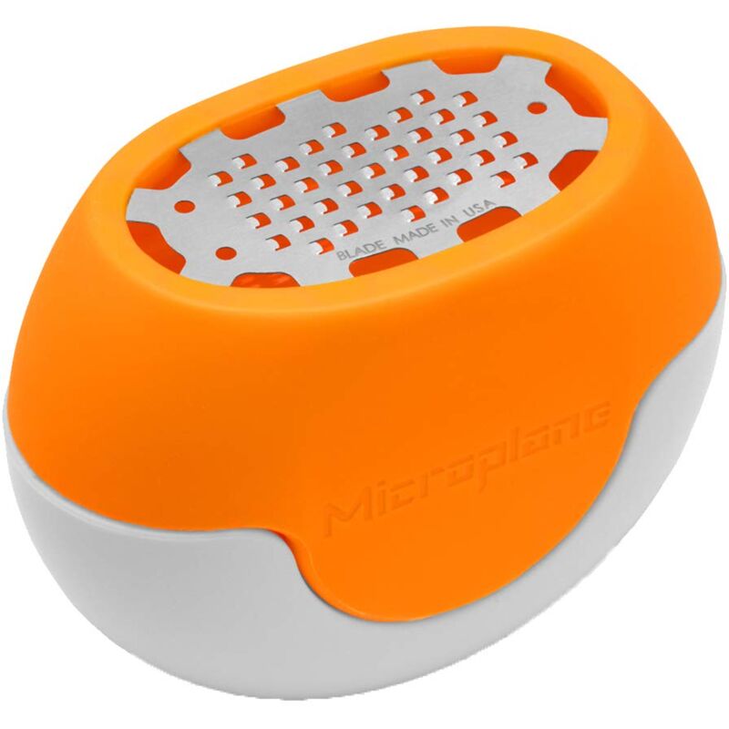 Image of Lekue - Microplane Grattugia Zester Flexi Zesti Fine Arancio Acciaio Inossidabile e Silicone per Limoni, Arance e Altri agrumi