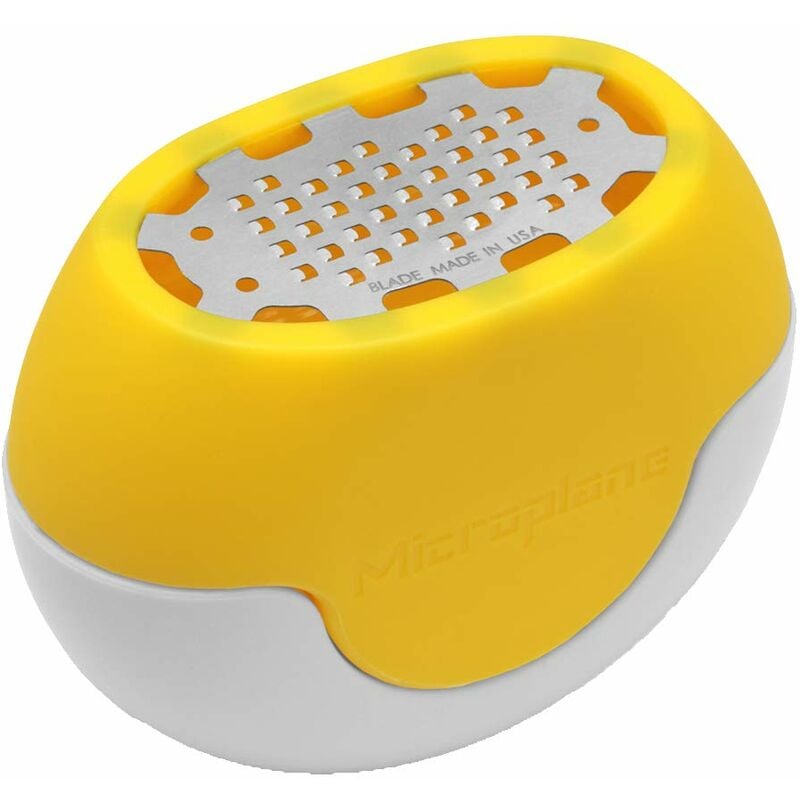 Image of Mm_unverified_brand - Microplane Grattugia Zester Flexi Zesti Fine Giallo Acciaio Inossidabile e Silicone per Limoni, Arance e Altri agrumi