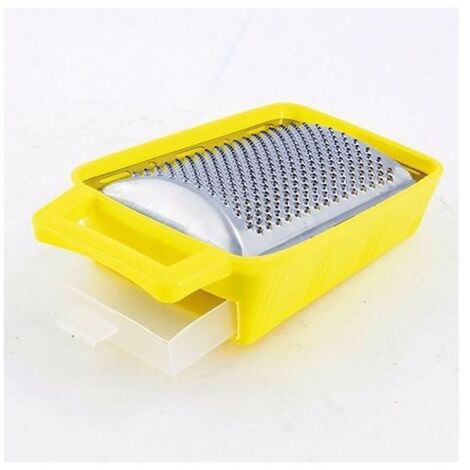 Grattugia in acciaio inox con bacinella in plastica