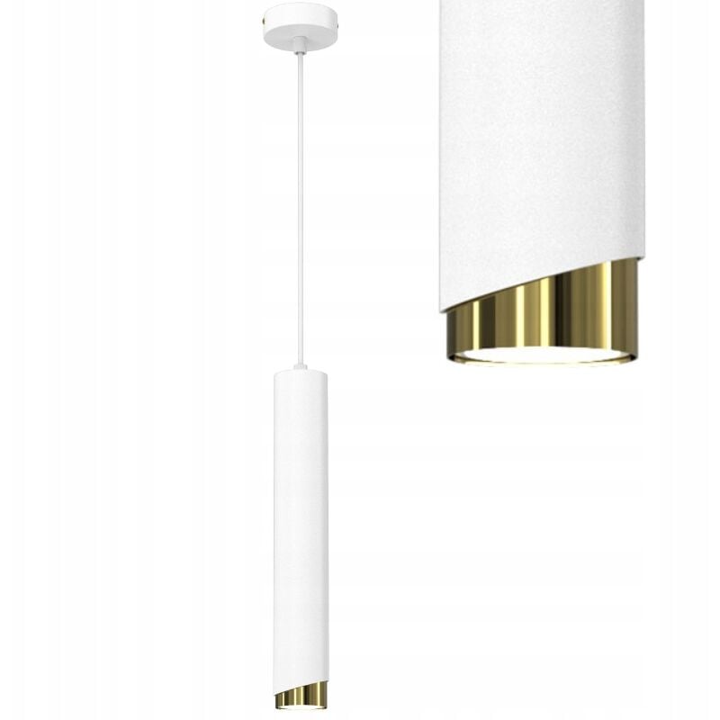 Gratuit. Lampe à suspension tube Gu10, surplomb, or blanc, Ewilight BEVEL