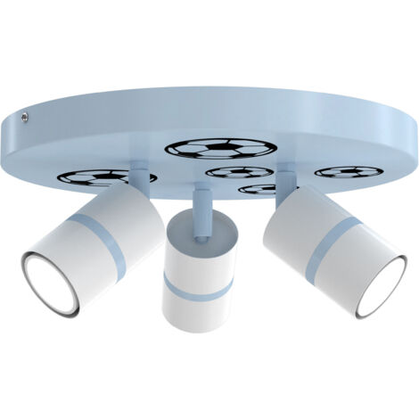 Gratuito. Lampada da soffitto a LED, orientabile, 3x Gu10 EWILIGHT calcio