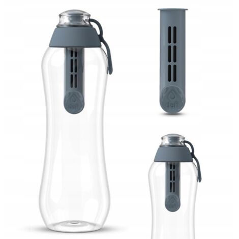 Graue Dafi Wasserfilterflasche 0,5l + Filter