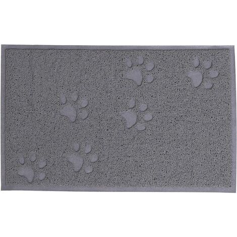 Graue Katzenstreu-/Toilettenmatte, 30 x 40 cm