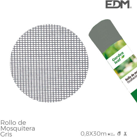 Graue Moskitonetz-Rolle 0,80x30mts