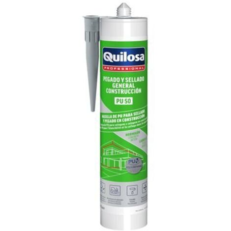 Graue Polyurethan-Spachtelkartusche 300 ml.