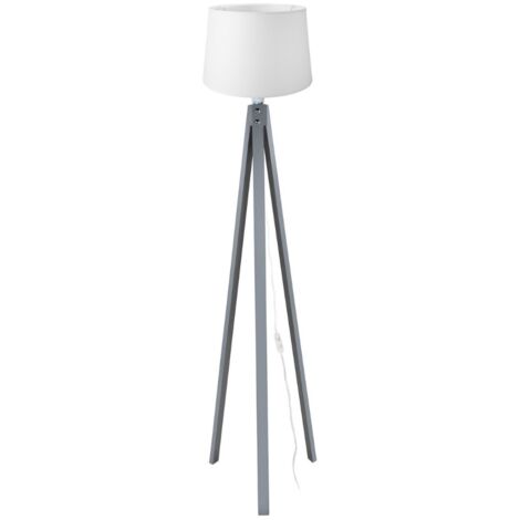 Graue Stehlampe 45x135 cm