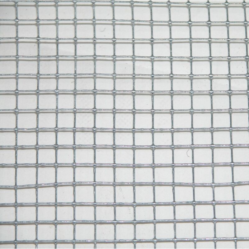 Grauer Geschweißter Tierzaun, H.1 X B.3 M, Maschenweite H.6 X B.6, 4 Mm Centrale Brico