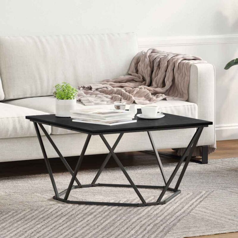 Couchtisch Schwarze Eiche 80 X 80 X 45 Cm Vidaxl