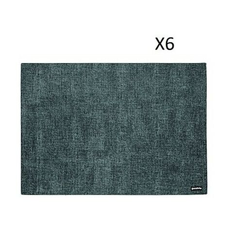 Graues doppelseitiges Tischset aus Stoff.