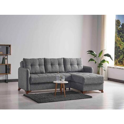 ABITARE Graues Ecksofa - Benevento