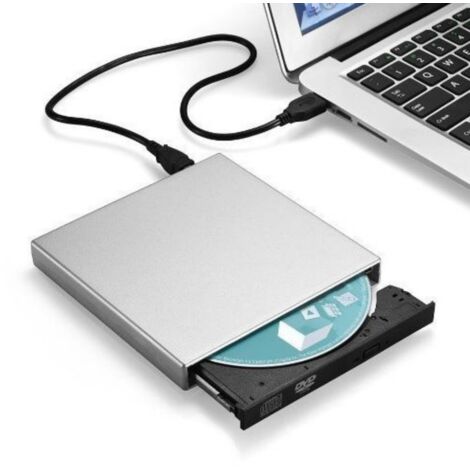 Graveur DVD externe portable USB 2.0 pour PC et ordinateur portable