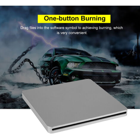 Graveur DVD Externe Type C, Fonction Silencieuse, Chargement par Fente, Brûlage en Un Bouton