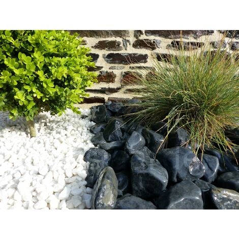 Gravier Blanc Brillant 8-12 Pack de 7 M² - 14 sacs - 280 kg