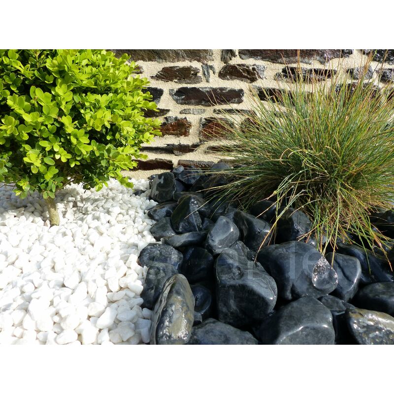 Classgarden - Gravier Blanc Brillant 8-12 Pack de 7 M² - 14 sacs - 280 kg