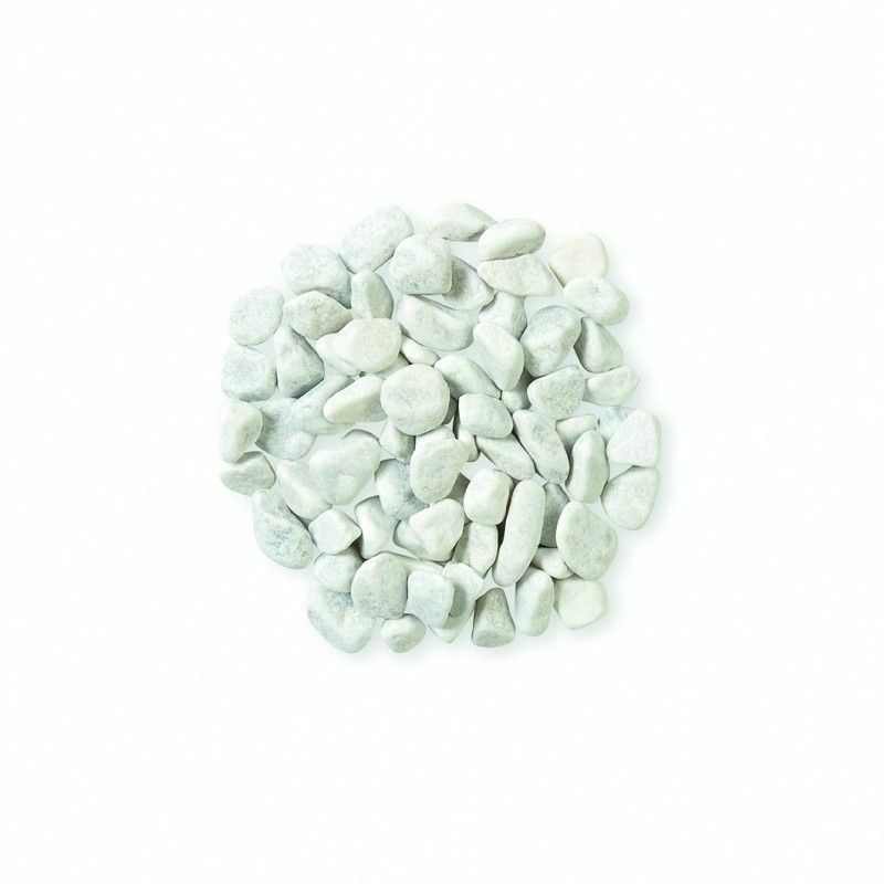 Gravier blanc roulé marbre 15/25 mm - Sac 25 kg - Blanc - Blanc