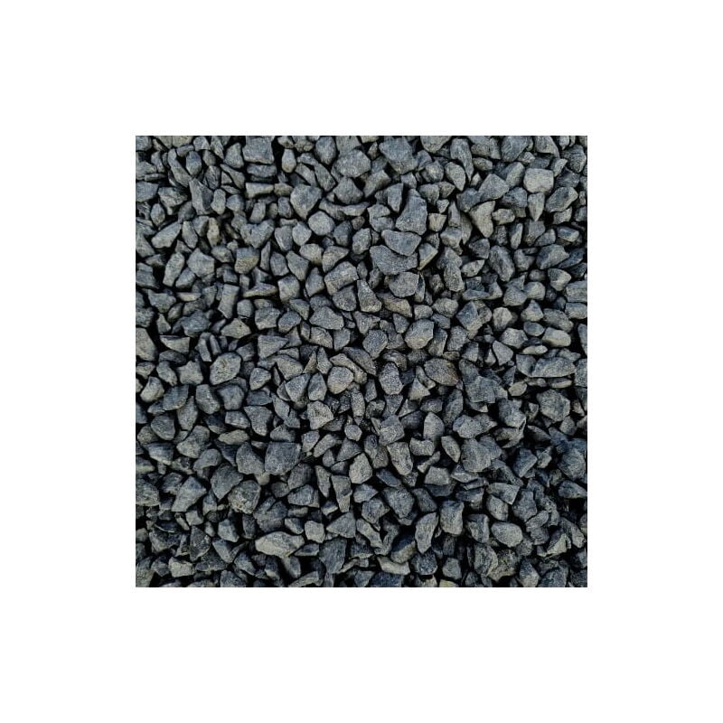 King Matériaux - Sac de +/- 600 kg = 7,5M² Gravier gris foncé Aggly 6/10 concassé