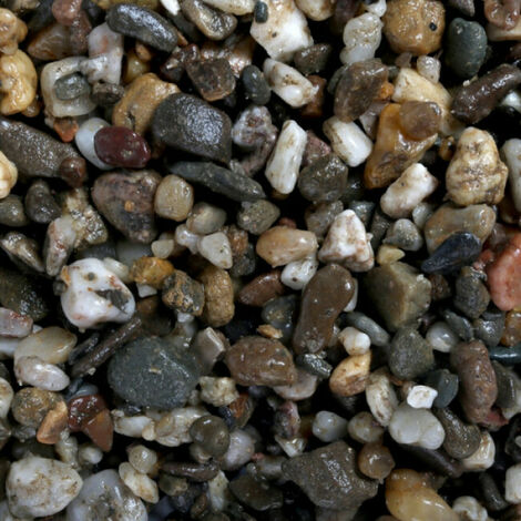 Gravier épais 3-6 mm naturel pour fond d'aquarium Coloris Foncé - Sac 10 kg