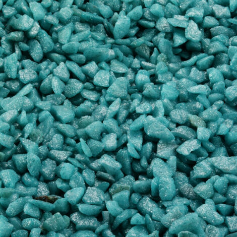 Gravier épais 6-9 mm pour fond d'aquarium 2 kg - Vert émeraude