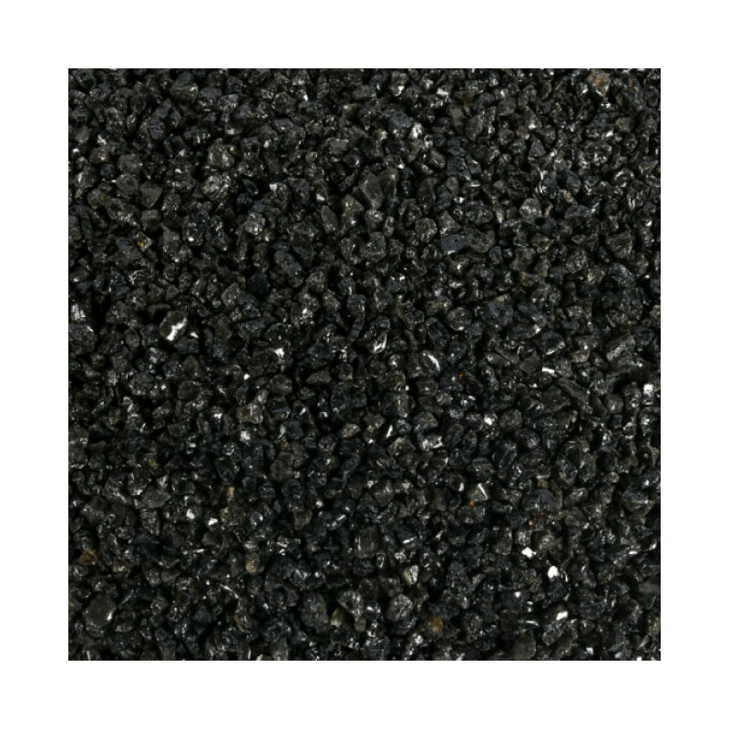 Aqua Della - Gravier fin 1-3 mm noir pour fond d'aquarium - Sac 9 kg