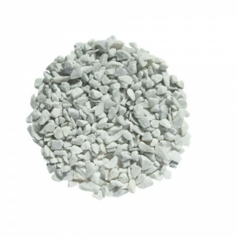 Jardinex - Gravier marbre blanc Carrare 9/12-Sac 25 kg - Blanc - Blanc