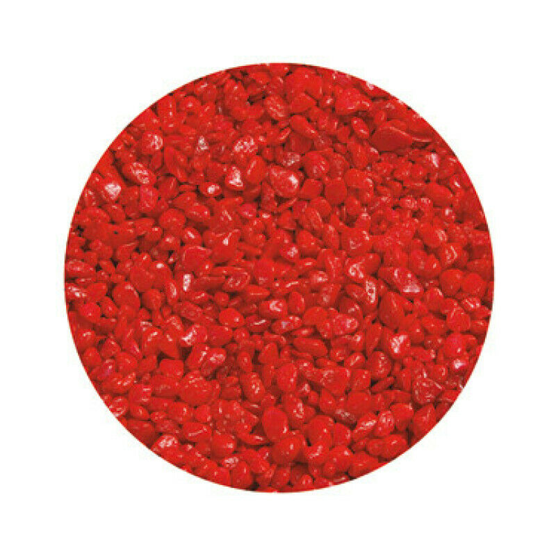 Gravier Neon Micro Rouge pour aquarium 1 Kg - Flamingo