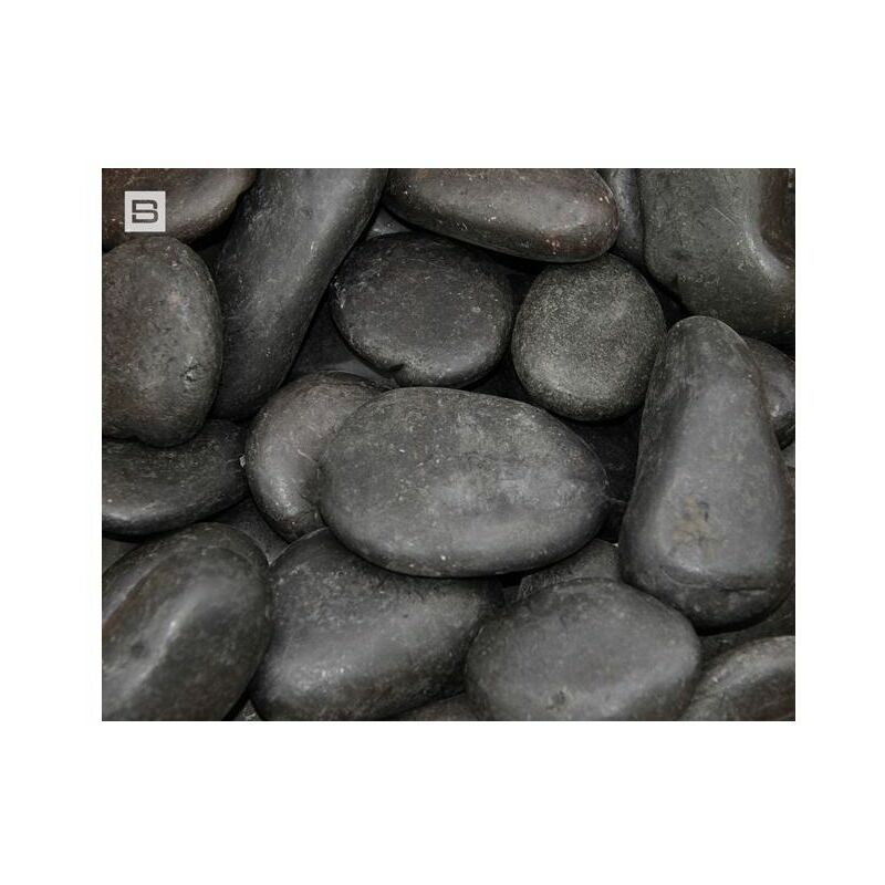Gravier Pebbles Black Rondo 40/60 Sac de 25 kg Bauma 0.4m² - Noir