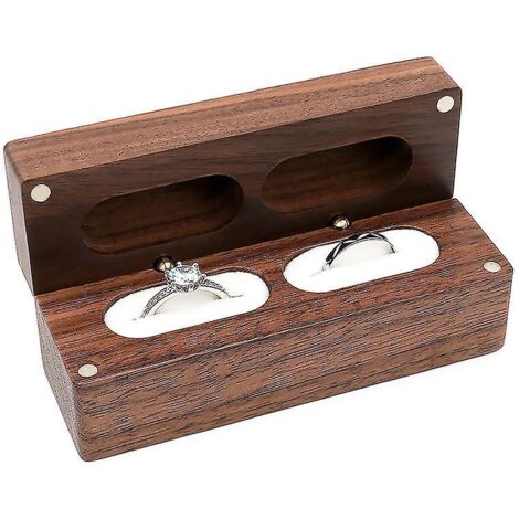 Gravierte Holzbox für Eheringe (ausgenommen Ringe), Holzbox für Ringe, Verlobungsringbox, Schmuckkästchen
