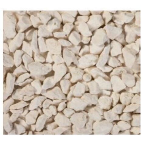 Gravillons calcaire ocre/blanc 10/14 – 150 Kg – Concassé pour allées et parkings – Compatible avec stabilisateurs de gravier – Scmc