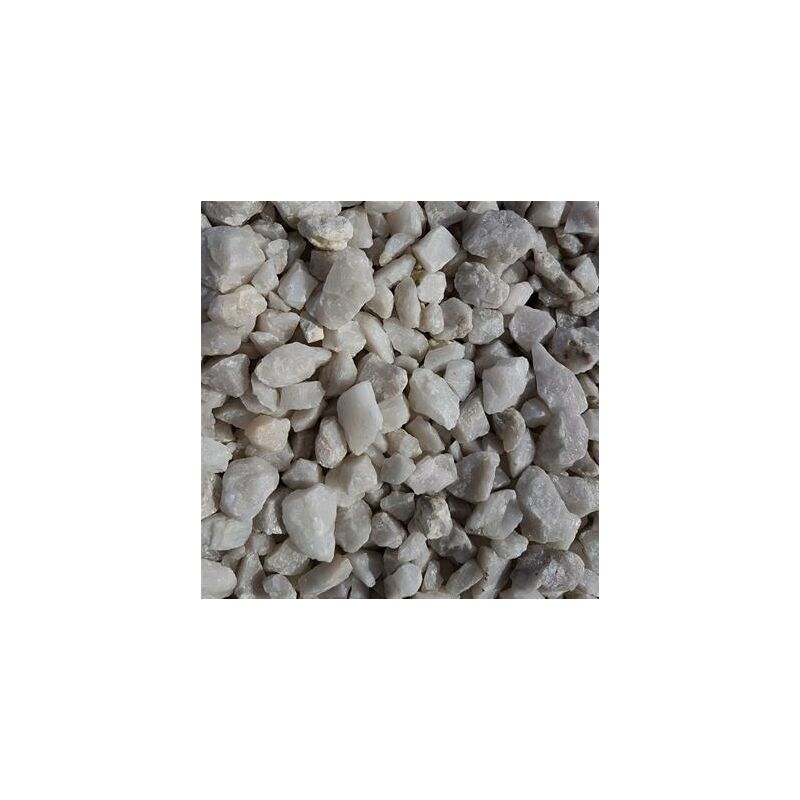 Scmc - Gravillons quartz concassé blanc nuancé granulométrie 6/10 350