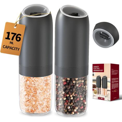 Moulin électrique Automatique Coloré, Moulin à Poivre Et à Sel, Grossièreté Réglable, Moulin à épices, Outil De Cuisine