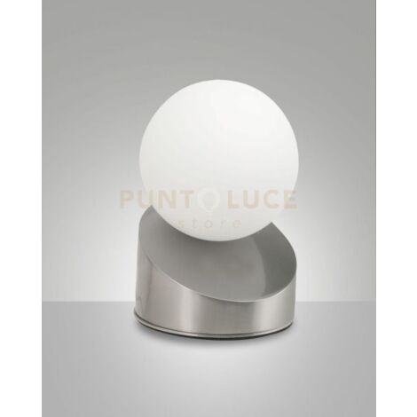 GRAVITY DA TAVOLO NICHEL SATINATO A LED 3000K - 5W - 470 lm DIMMERABILE CON TOUCH