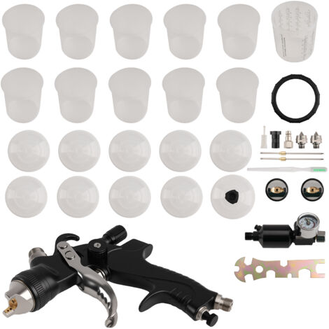 Gravity Feed Spray Gun 600ml for Automotive Furniture Wall Coating 1.4/1.7/2.0mm