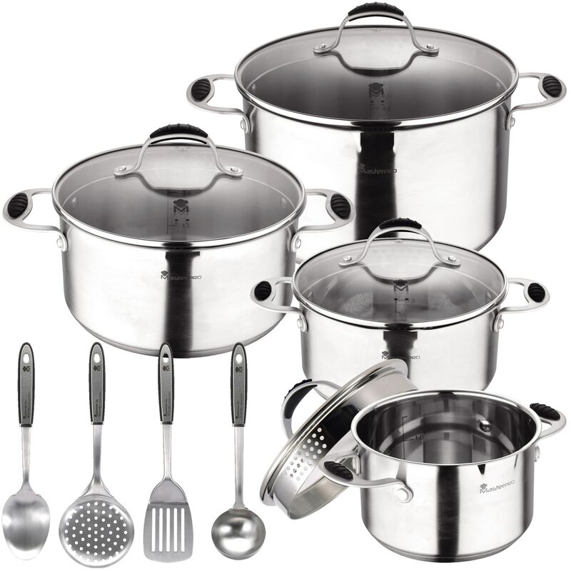 

GRAVITY: set de 2 Ollas + 2 Cacerolas + 4 utensilios