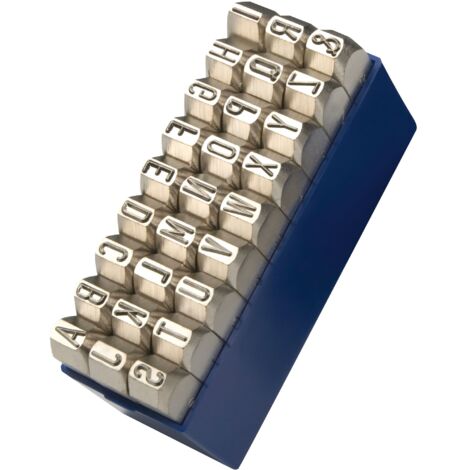 GRAVUREM 11108000 - Alphabet set n°1 extra-extra 27 pièces (AZ) - Spécial pour inox (8 mm)