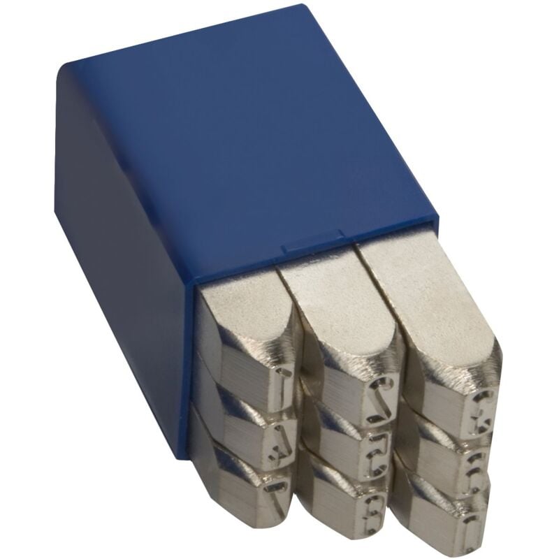 Kit de numérotation n° 1 extra-extra 9 pièces (0-9) - Spécial acier inoxydable (4 mm) gravure 11004000