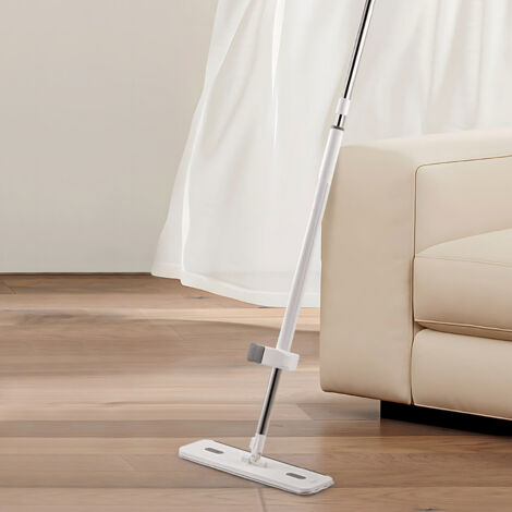Gray and White Household Lazy 40cm Hands-free Cleaning Mop Bucket Set
