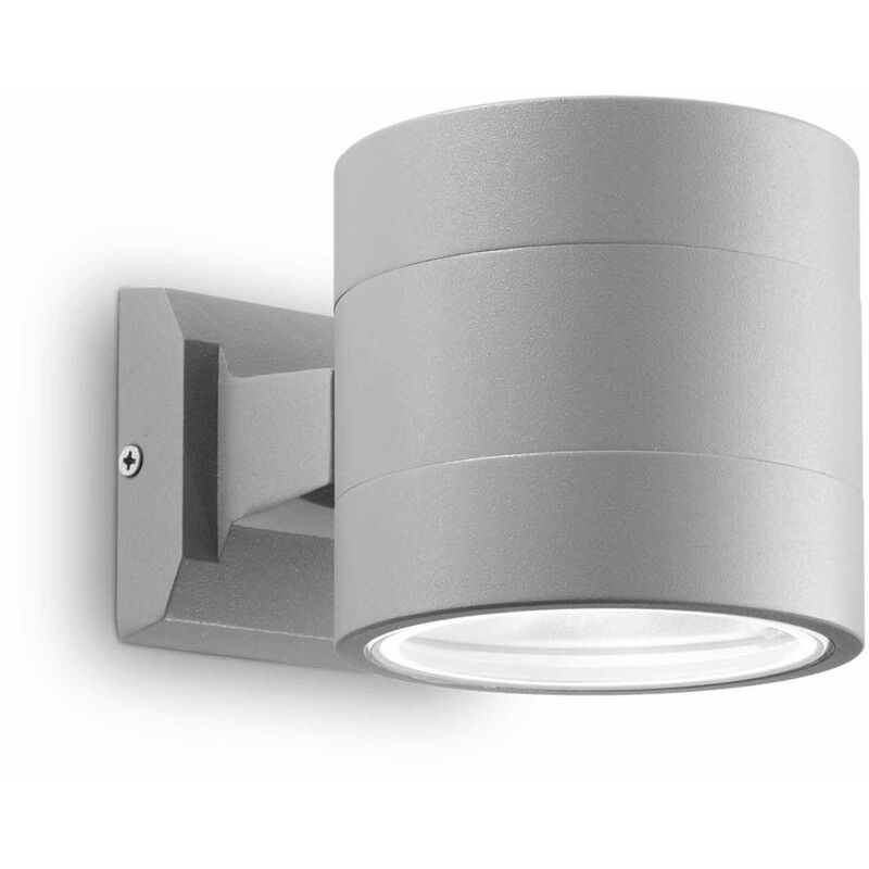 Gray wall light SNIF ROUND 1 bulb