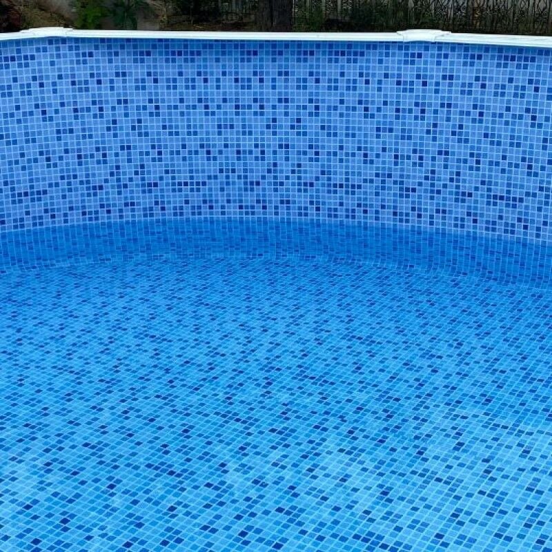 Gre 610x375 cm liner mosaïque ovale pour piscine