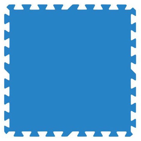 GRE POOLS - Dalle de protection bleue 50 x 50 cm - Pack de 9 dalles