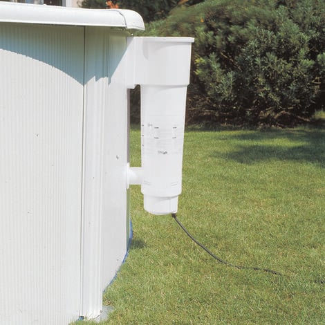 Gre Pools Piscine ovale acier 5,27m x 3,27m x H: 1,22m - Filtration à cartouche - Renfort apparents