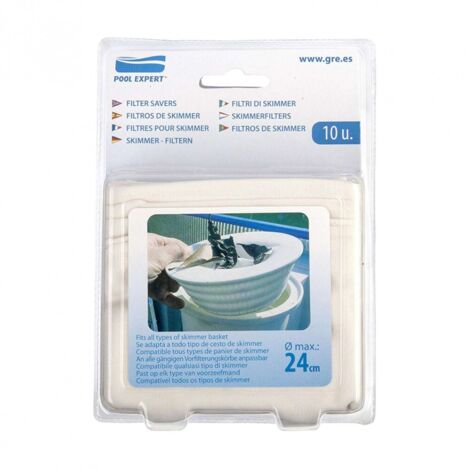 GRE PRE-FILTRO SKIMMER USA E GETTA CONFEZIONE DA 10 PISCINA MANUTENZIONE RICAMBI ACCESSORI