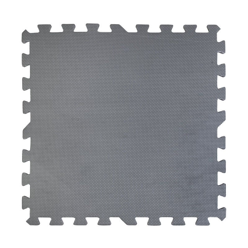 GRE - Lot de 9 dalles carrées pour piscine - 50 cm Gris