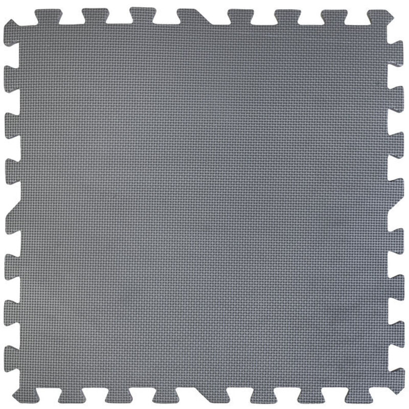 GRE - Tapis puzzle 1,5 x 1,5 m (9 pièces) - Gris