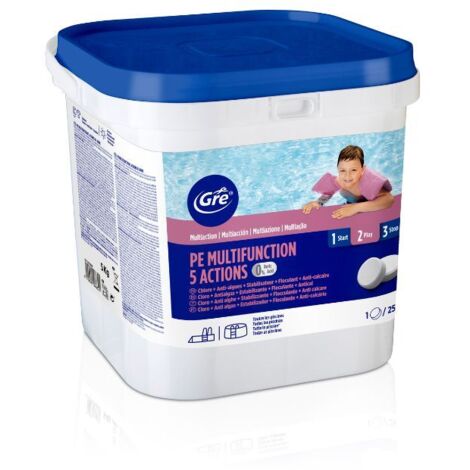 GRE TRATTAMENTO 5 AZIONI, ZERO BORICO, PASTIGLIE DA 250GR - 5KG