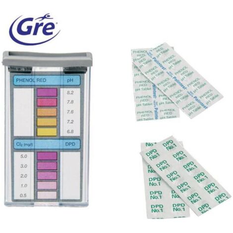GRE Trousse analyse pastille Ph et Chlore