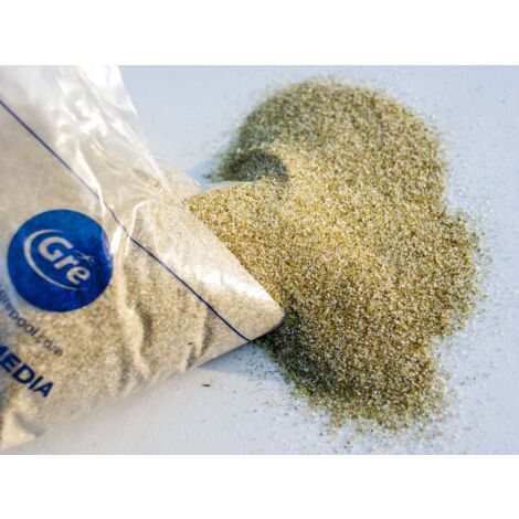 GRE – Verre filtrant 25 kg pour filtre à sable – Granulométrie 0,5-1,0 mm – Filtration optimale pour piscine – Verre recyclé durable