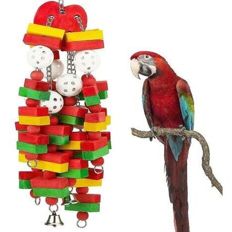 Great toy for parrots, cockatoos, gray macaws and Amazon parrots