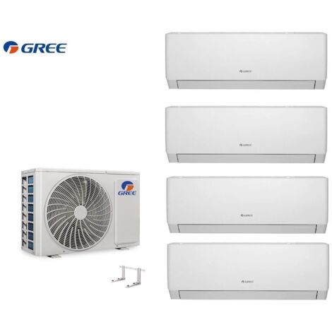 GREE Pular Shiny MultiSplit 4 Räum 3x3,2+4,6kW Außen 10,5kW Klimaanlage WiFi R32