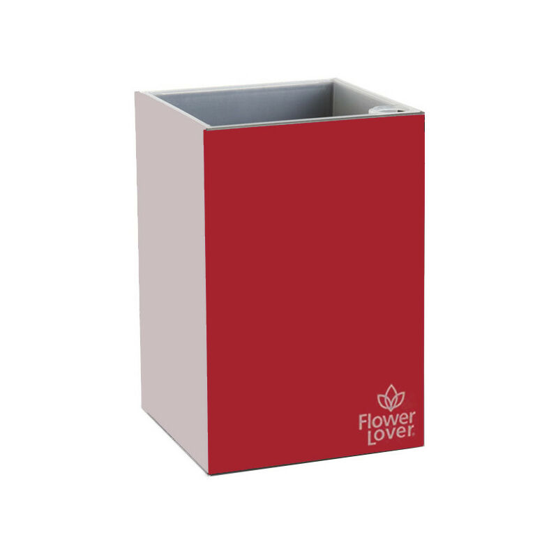 Pot de fleurs - Cubico - Rouge élégant - 9x9x13.5cm Flower Lover