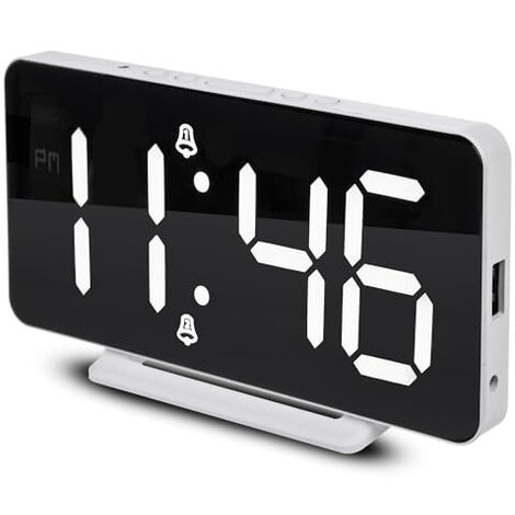 GREEN BLUE GB383 HORLOGE AVEC ALARME ET THERMOMÈTRE VERT-BLEU BLANC